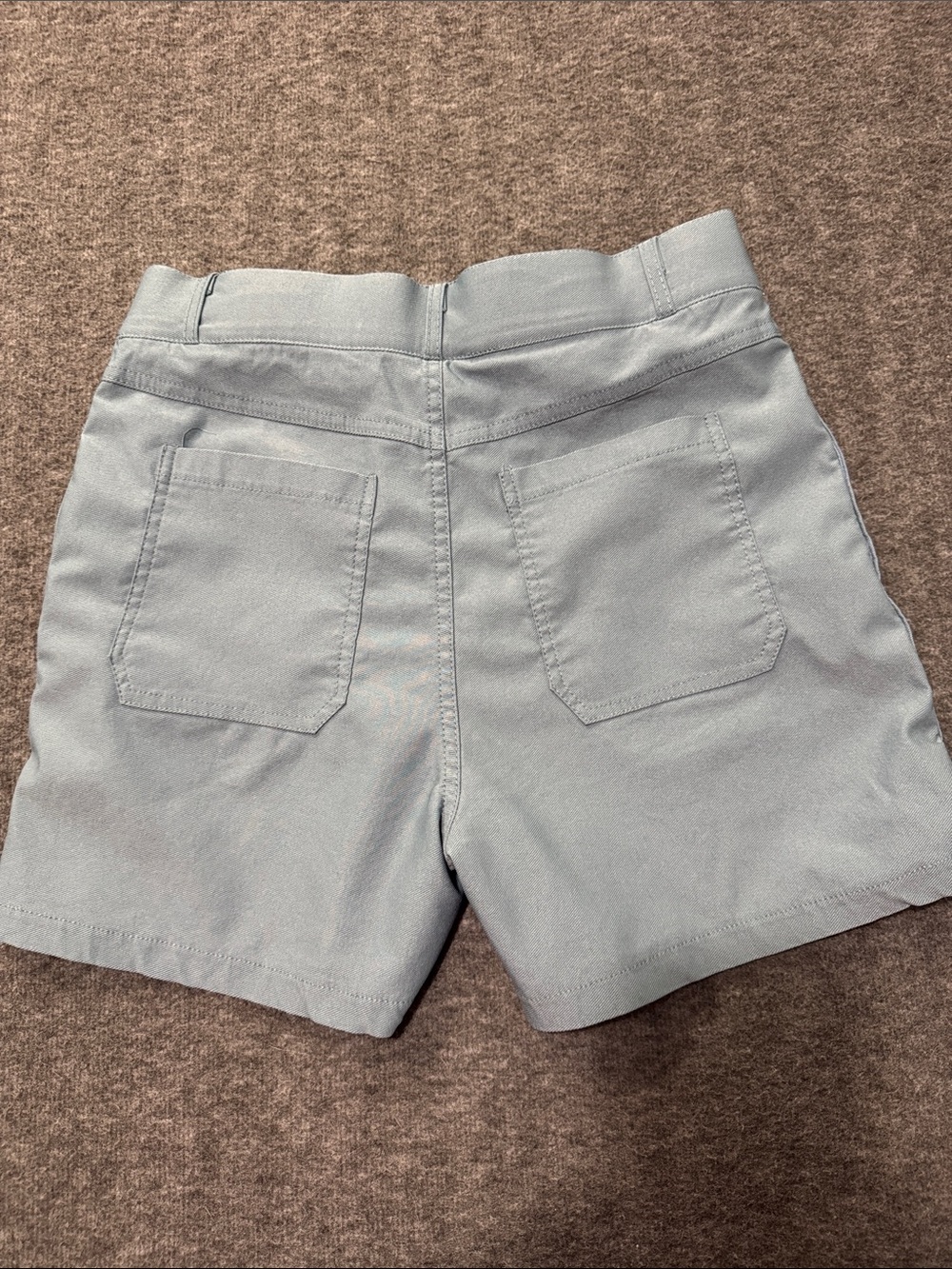 Women's Light Blue Pull-On Casual Bermuda Shorts - Picture 3 of 3